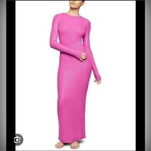 SKIMS Pink Maxi Dress